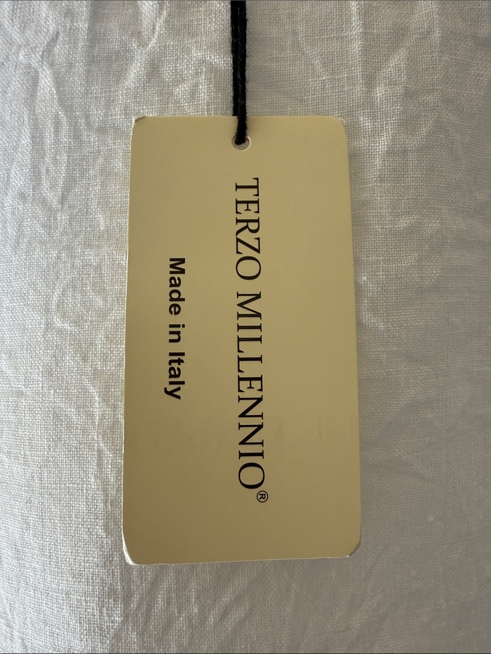 NWT Terzo Millennio Women's White linen cotton ItalianSleeveless Lace-Hem top - Picture 4 of 7